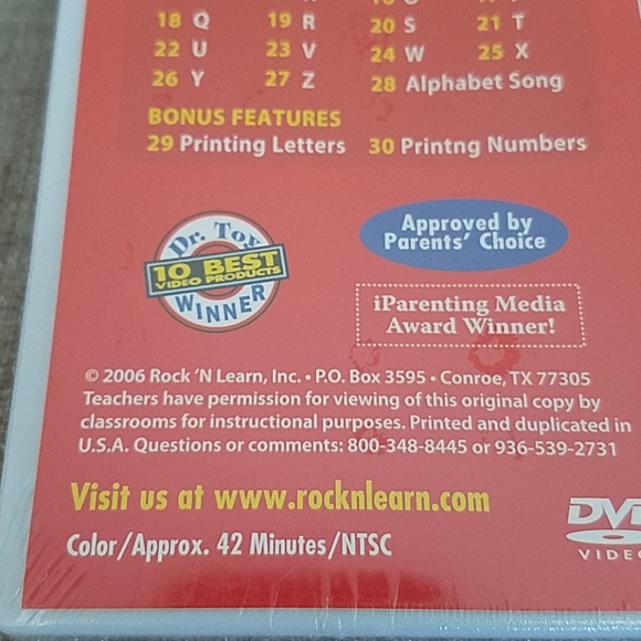 NEW Rock N Learn Alphabet Circus DVD - Picture 8 of 8